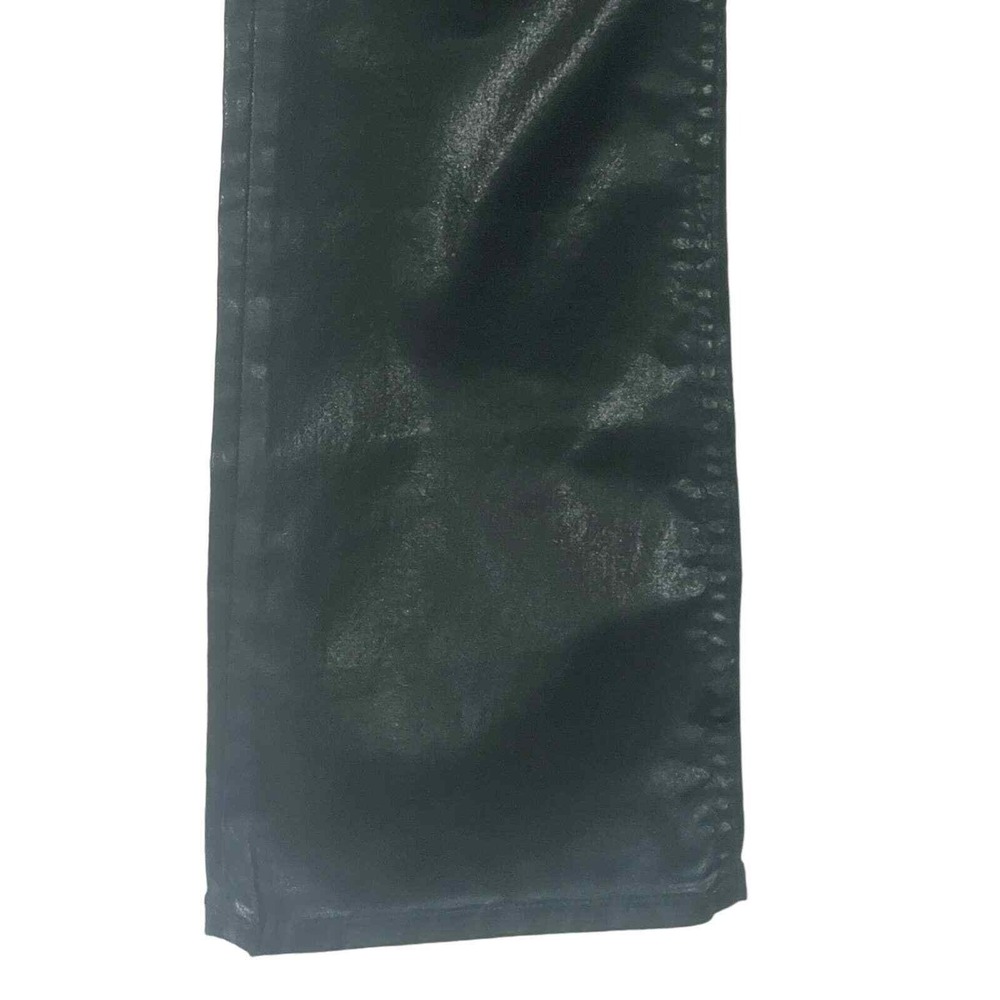 Rag Bone Casey High Rise Ankle Flare Faux Leather Pants Black Size 25 - Picture 8 of 16